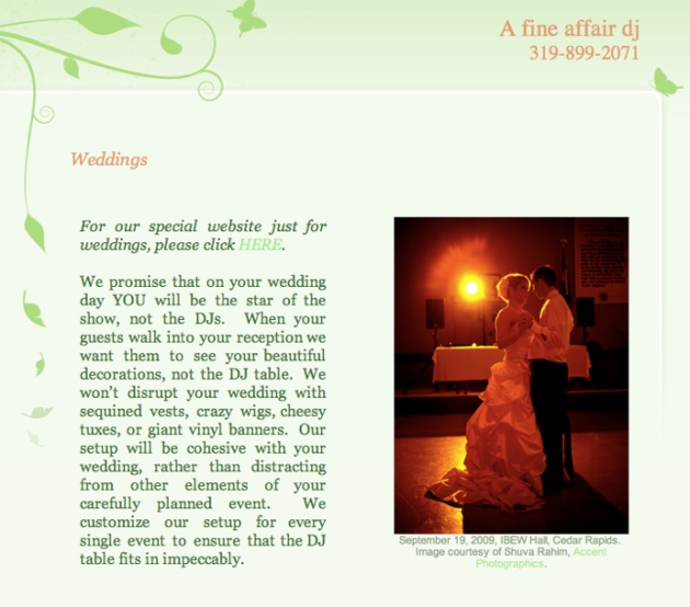 Weddings - A Fine Affair DJ - Exceptional DJs for Extraordinary Events